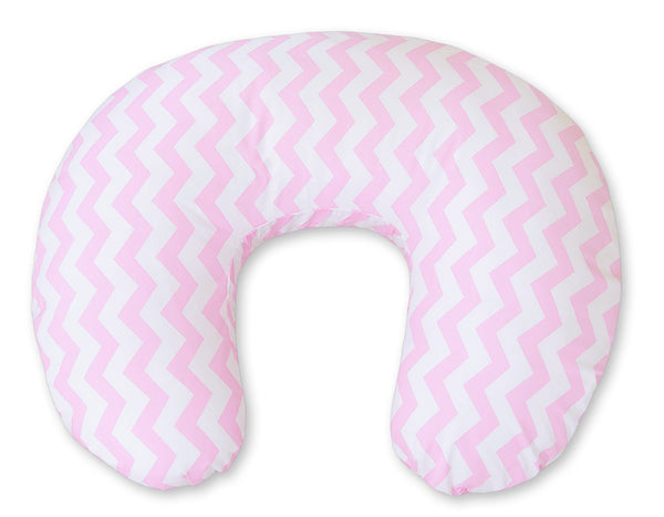 Monikäyttöinen ergonominen imetystyyny - chevron pink