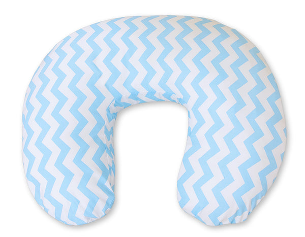 Monikäyttöinen ergonominen imetystyyny - chevron blue