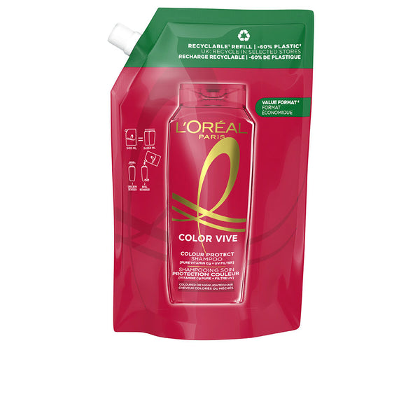 L'Oréal Paris Elvive Color-Vive Protective Shampoo Refill Eco Pack 500 Ml | Vuodevaatteet.fi