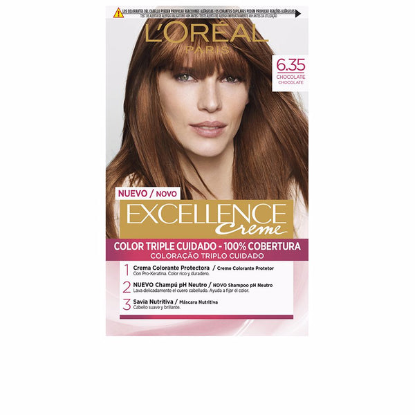 L'Oréal Paris Excellence Creme #6.35-Chocolate 192 Ml | Vuodevaatteet.fi