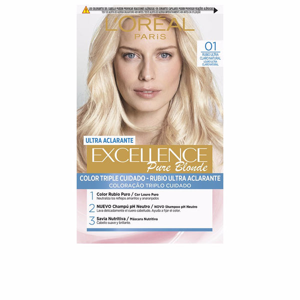 L'Oréal Paris Excellence Creme Dye #01 Natural Ultra Light Blonde 192 Ml | Vuodevaatteet.fi