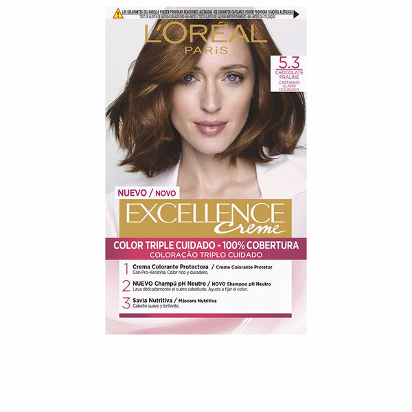 L'Oréal Paris Excellence Creme Dye #5.3-Light Golden Brown 1 U | Vuodevaatteet.fi
