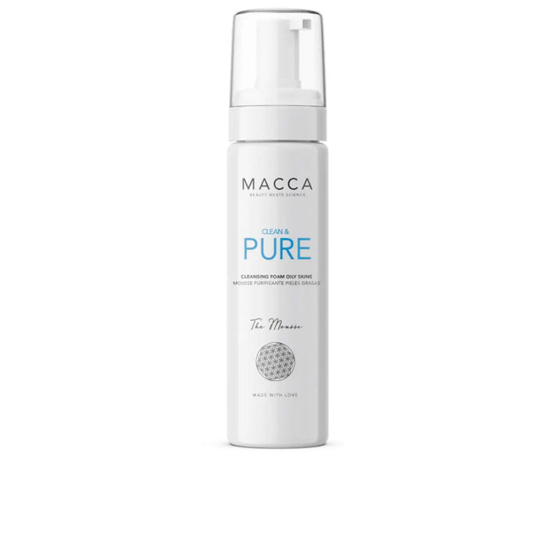 Macca Clean & pure puhdistusvaahto rasvaiselle iholle 200 ml | Vuodevaatteet.fi