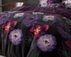 Violetti polyesteri / puuvilla pussilakanasetti Magic Flower