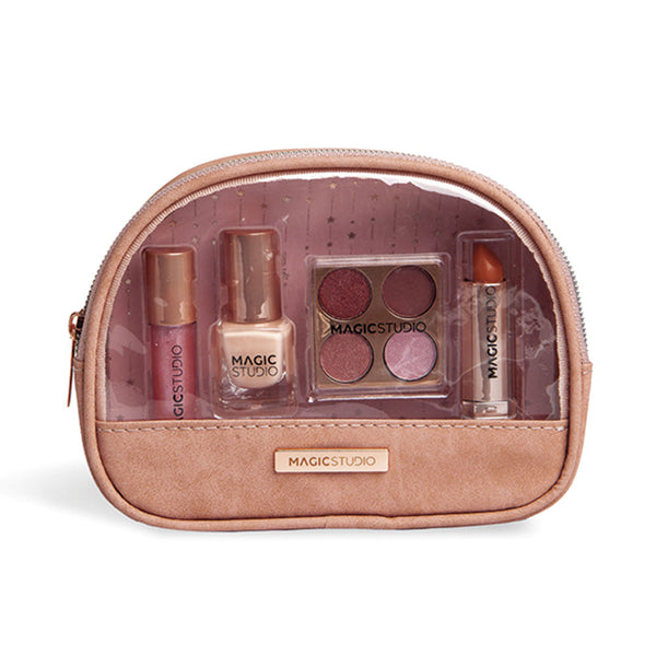 Magic Studio Rose quartz makeup bag erä 4 kpl | Vuodevaatteet.fi