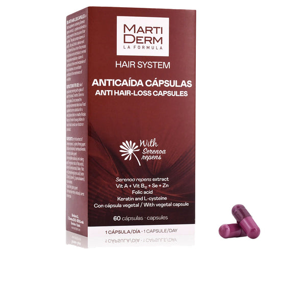 Martiderm Hair System Anti-Hair Loss Capsules 60 Units | Vuodevaatteet.fi