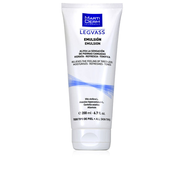 Martiderm Legvass kosteuttava emulsio väsyneille jaloille 200 ml | Vuodevaatteet.fi