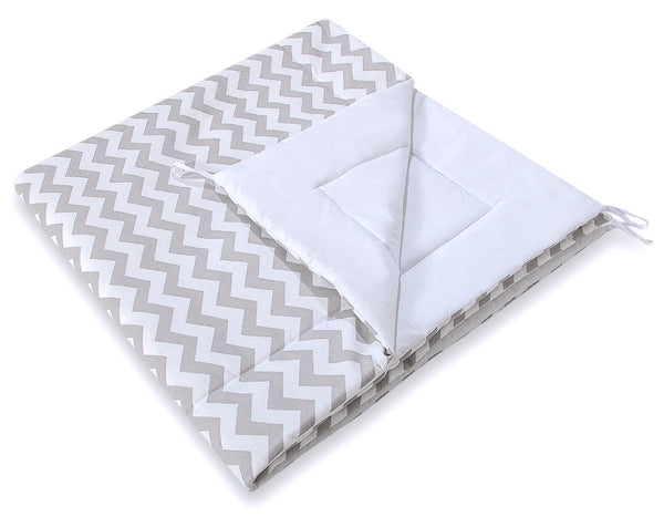 Spielzelt + Polster - Chevron Grau