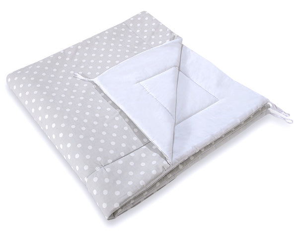 Spielzelt + Matte - White Dots On Grey
