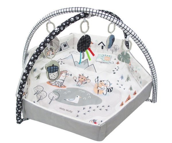 5-in-1 Vauvan Leikkimatto Minky-kankaasta