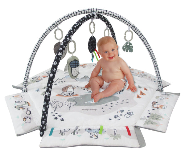 5-in-1 Vauvan Leikkimatto Minky-kankaasta