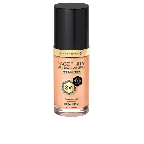 Max Factor Facefinity 3in1 pohjustaja, peitevoide & meikkivoide #75-golden 30 ml. | Vuodevaatteet.fi