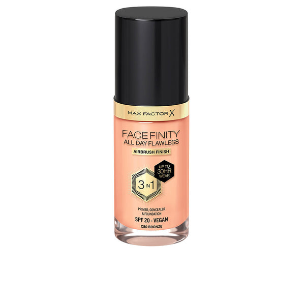 Max Factor Facefinity 3in1 primer, peitevoide & meikkivoide #80-bronze 30 ml | Vuodevaatteet.fi