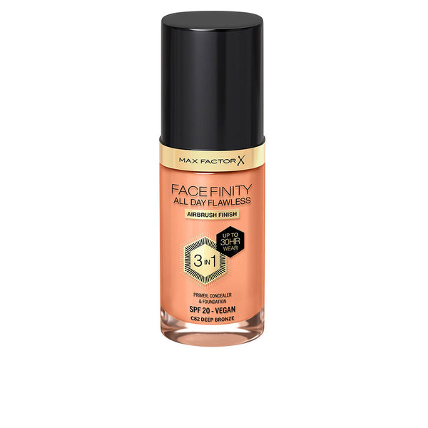 Max Factor Facefinity all day flawless 3 in 1 -meikkivoide #82-deep bronze 30 ml | Vuodevaatteet.fi