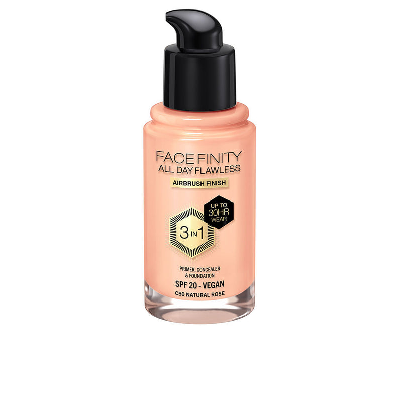 Max Factor Facefinity all day flawless 3 in 1 meikkivoide #c50-natural rose 30 ml | Vuodevaatteet.fi