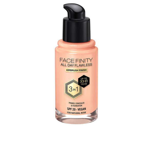 Max Factor Facefinity all day flawless 3 in 1 meikkivoide #c50-natural rose 30 ml | Vuodevaatteet.fi