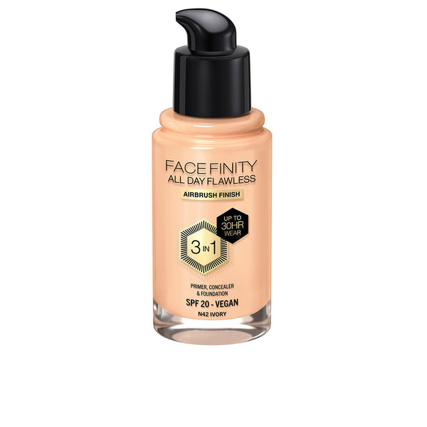 Max Factor Facefinity all day flawless 3 in 1 meikkivoide #n42-ivory 30 ml | Vuodevaatteet.fi
