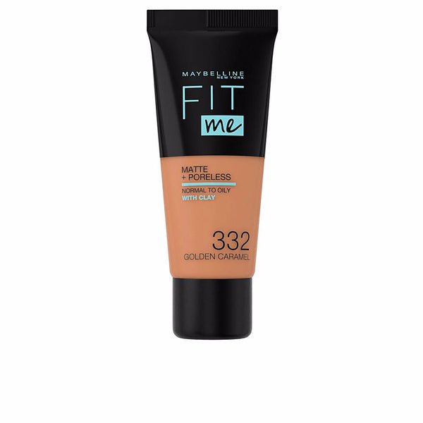 Maybelline Fit me matte+poreless meikkivoide #332-golden | Vuodevaatteet.fi