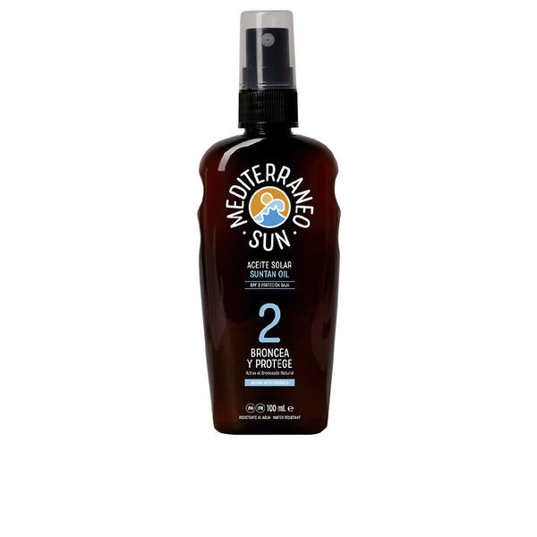 Mediterraneo Sun Broncea & protege aurinkoöljy spf2 100 ml | Vuodevaatteet.fi