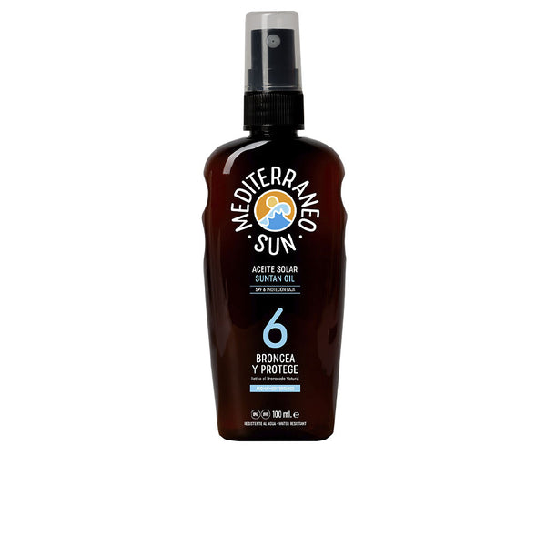 Mediterraneo Sun Coconut aurinkoöljy tummaan päivetymiseen spf6 100 ml | Vuodevaatteet.fi