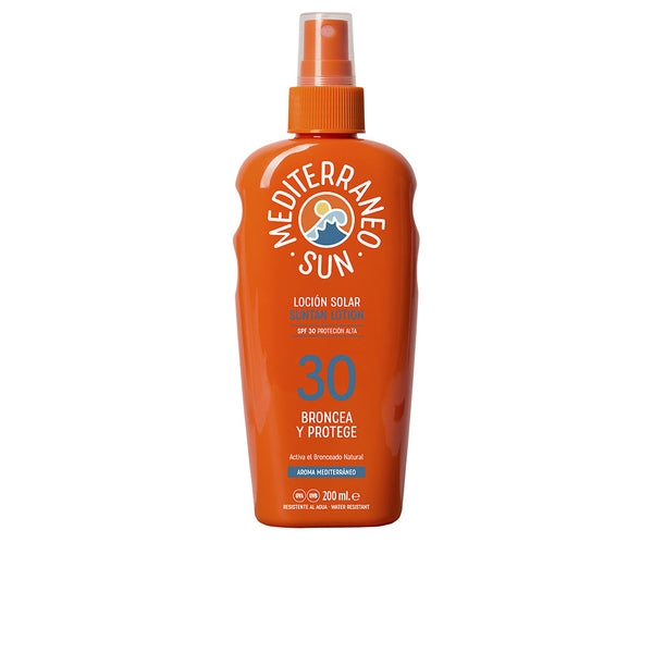 Mediterraneo Sun Coconut aurinkovoide tummalle päivetymiselle spf30 200 ml | Vuodevaatteet.fi
