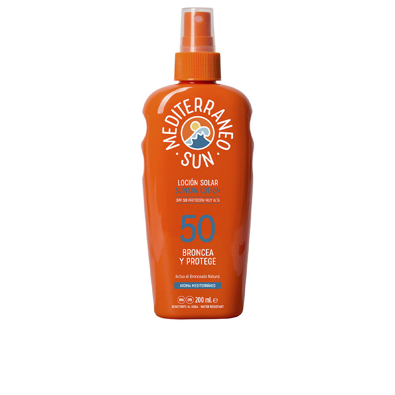 Mediterraneo Sun Coconut aurinkovoide tummalle ruskettamiselle spf50 200 ml. | Vuodevaatteet.fi
