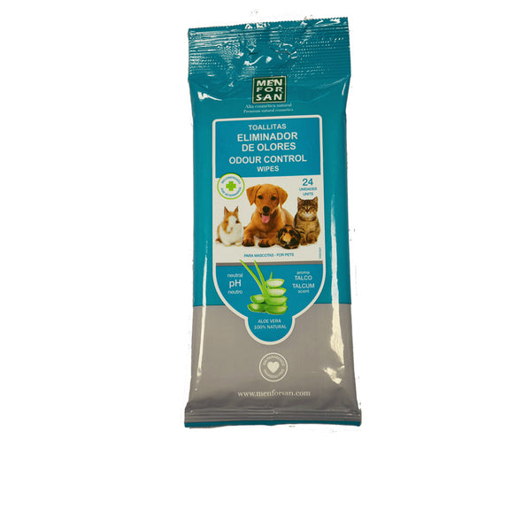 Salviette per animali eliminatore di odori #talco 24 u
