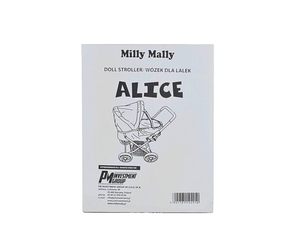 Milly Mally Alice Prestige -nukkevaunut, vaaleanpunainen.