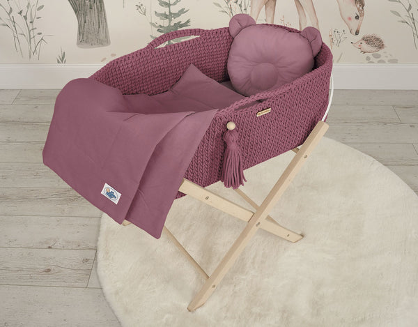 Moseskorin Peito Ja Tyyny - Teddy Bear - Pastel Violet