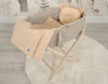 Moseskorin Decke und Kissen – Teddybär – Beige