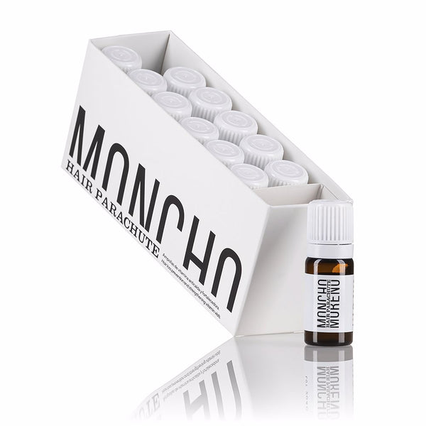 Moncho Moreno Hair parachute ampullit 12 x 6 ml | Vuodevaatteet.fi