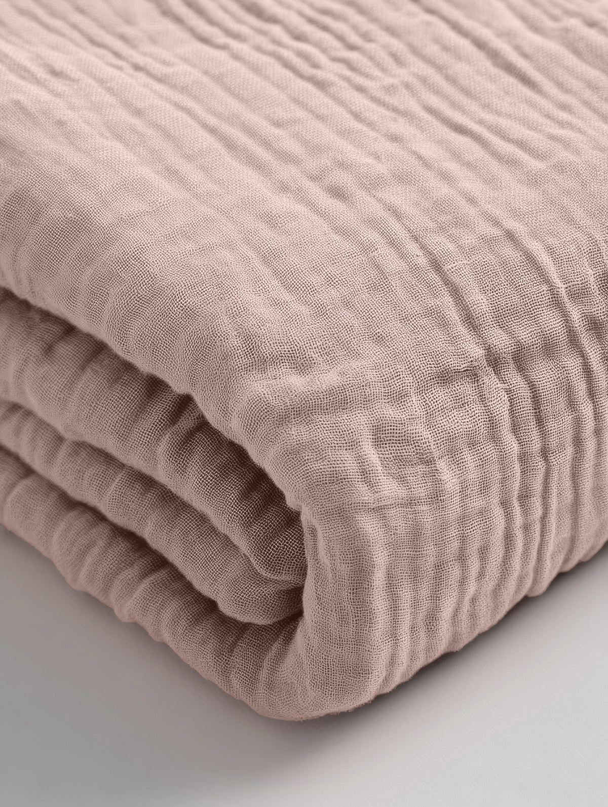 Mousseline Aluslakana Blush Roosa 140x200 + 30 cm