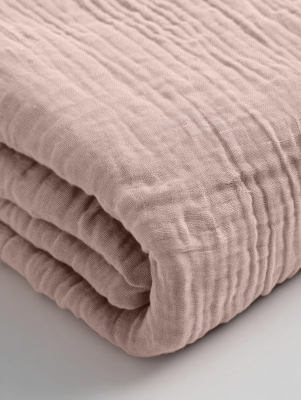 Mousseline Aluslakana Blush Roosa 90x200 + 30 cm