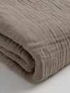 Mousseliini Aluslakana Taupe 140 x 200 + 30