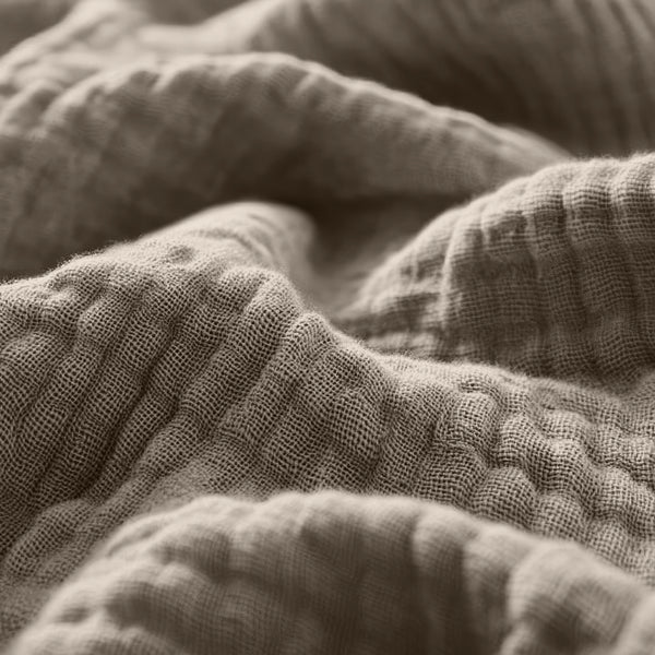Mousseliini Aluslakana Taupe 140 x 200 + 30