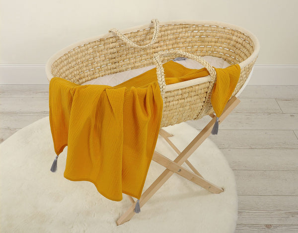 Musselin-Babydecke - Honey Yellow