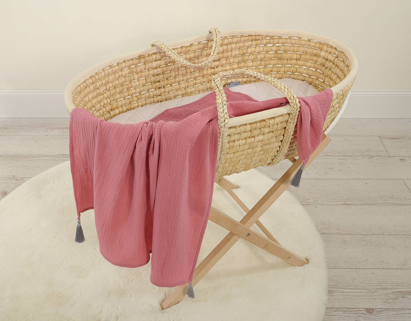 Musselin-Decke für Babys - Pastellviolett