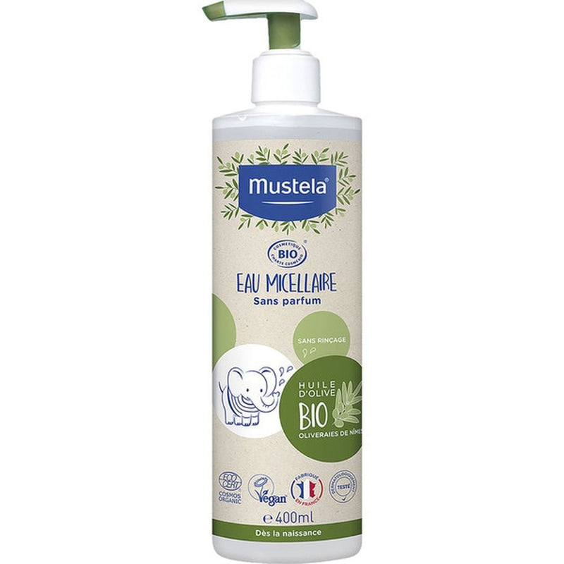 Mustela Bio baby misellivesi ilman huuhtelua 400 ml | Vuodevaatteet.fi