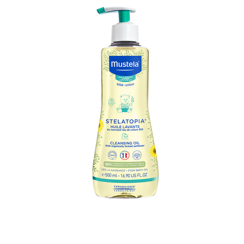 Mustela Stelatopia kylpy- ja suihkuöljy 500 ml | Vuodevaatteet.fi