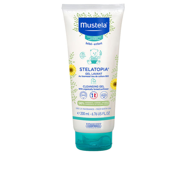 Mustela Stelatopia kylpygeeli 200 ml | Vuodevaatteet.fi