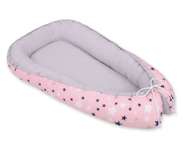 Babynest - Marineblaue Sterne