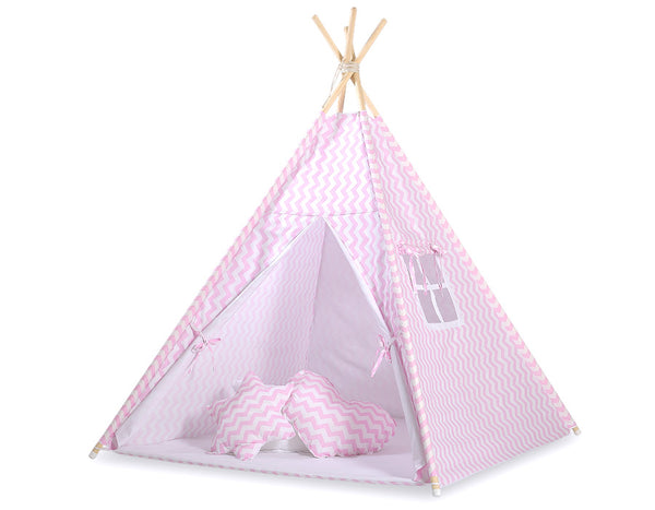 Spielzelt + Matte - Chevron Pink