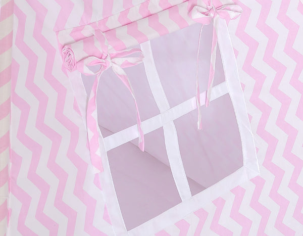 Spielzelt + Matte - Chevron Pink