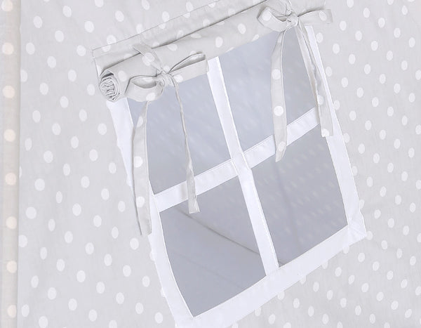Spielzelt + Matte - White Dots On Grey