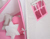 Leikkiteltta + Pehmuste - Grey - Pink