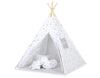 Leikkiteltta + Pehmuste - Blau Stars/Grey