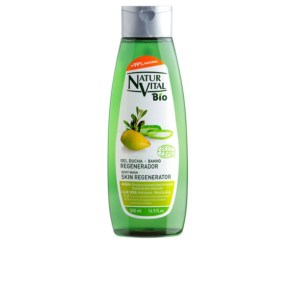 Natur Vital Bio ecocert geeli suihku regeneroiva argan & aloe vera 500 ml | Vuodevaatteet.fi