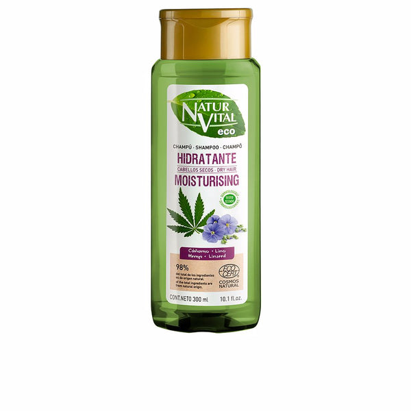 Natur Vital Eco moisturizing hamppu ja pellava shampoo 300 ml | Vuodevaatteet.fi