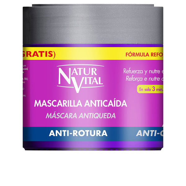 Natur Vital Mascarilla anticaída hiustenlähtöä ehkäisevä hoitoaine, hiusten katkeamisen estävä, 500 ml | Vuodevaatteet.fi