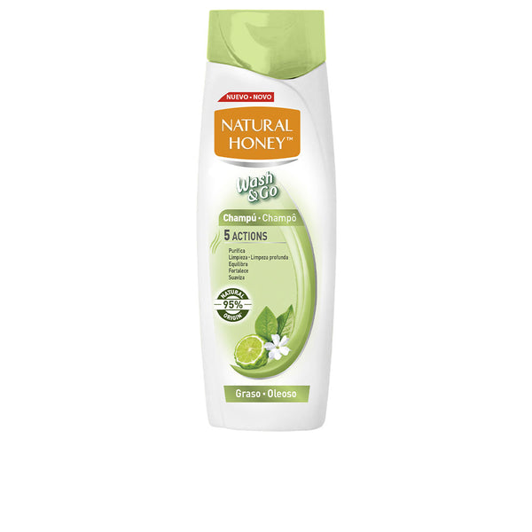 Natural Honey Wash & go rasvoittuville hiuksille shampoo 400 ml | Vuodevaatteet.fi